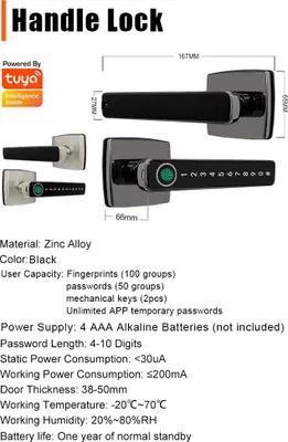 Image de Empreinte digitale Smart T��rschloss