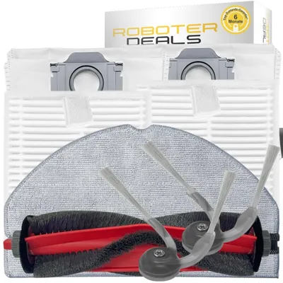 Productafbeelding van Accessoires en reserveonderdelen voor Roborock Q7 M5, Q7 L5 & Q7 L5 Plus (2 stofzuigzakken, 2 filters, 2 zijborstels, 2 schoonmaakpads, 1 hoofdborstel)