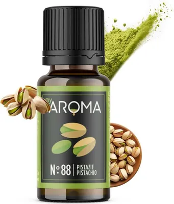 Produktbild von myAROMA flavour drops Pistazie 10ml – Zuckerfreie, kalorienfreie & vegane Aromatropfen ohne künstliche Farbstoffe für Küche und Getränke, Nr. 88