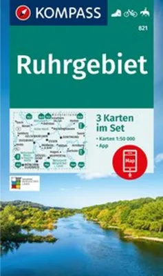 Obrázok produktu pre KOMPASS Súbor turistických máp 821 Porúrie (3 mapy) 1:50 000