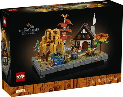 Productafbeelding van LEGO Icons Herfsttuin in landelijke stijl - herbruikbare decoratie voor op het bureau voor volwassenen - dieren minifiguren - modelbouw in landelijke stijl - creatieve bouwset - cadeau voor mannen en vrouwen - 11372