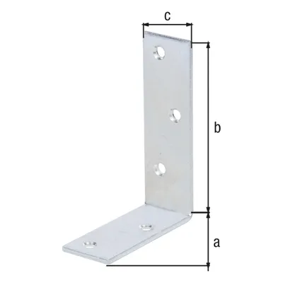 Produktbild von GAH-Alberts 332259, Stahl, Winkelhalterung, Stahl, Galvanisch verzinkte Beschichtung, 5,5 mm, 50 Stück(e)