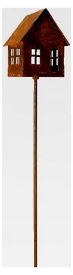 Produktbild von Gartenstecker Haus aus Rost 135 cm