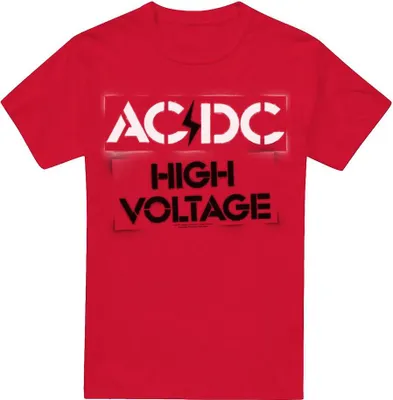 Immagine prodotto di AC/DC - Maglietta "High Voltage" da uomo TV13306 (XXL) (Rosso)