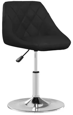 Image de vidaXL Chaise de salle à manger noire en similicuir