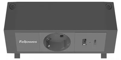 Obrázok produktu pre Fellowes 100137172, 2 m, Vnútorný, Typ F, Čierna, 1 AC zásuvky/AC zásuviek, 230 V