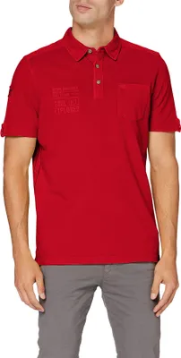 Produktbild von 25060 Camel Active, ,  kurzarm Polohemd Poloshirt, Pique, red, M