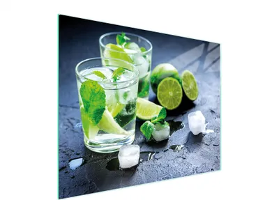 Image de Planche à découper en verre 52x40 citron vert