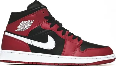 Produktbild von Nike Air Jordan 1 Mid DQ8426-061 Schwarz/Weiß-Gym Rot 43
