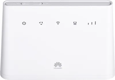 A white Huawei router is shown against a white background.