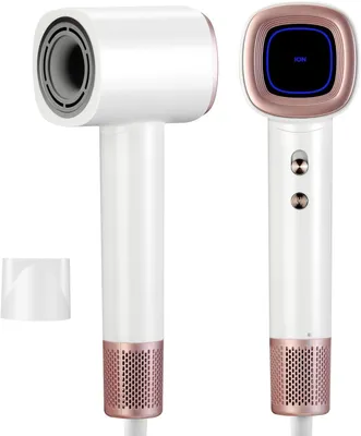 Produktbild von Haartrockner, 110000 U/min Schnelltrocknen Hair Dryer, 3 Temperatureinstellungen, 2-Gang, 59dB Geräuscharm Haarföhn für Reise Zuhause 1600W