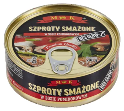 Obrázok produktu pre Szproty smażone w sosie pomidorowym 240 g