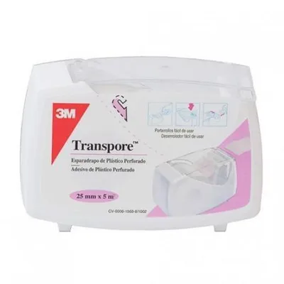Image de Ioox Transpore Weißer Kleber 5 M x 2,5 cm 3 m