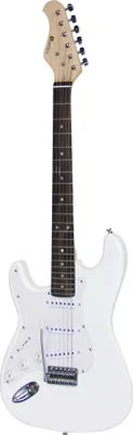 Produktbild von DIMAVERY ST-203 E-Gitarre LH, weiß (26211125)