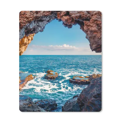 Produktbild von MuchoWow® Mauspad Mousepad Höhle - Meer - Felsen - Natur 30x40 cm - Mousepads - Maus Mat - Pad - Mausunterlage - Mausmatten