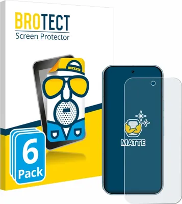 A product packaging for screen protectors, showing a cartoon character and a smartphone with a screen protector applied.