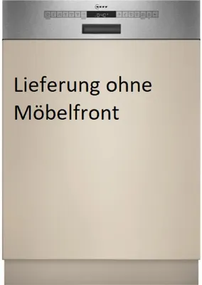 Produktbild von Neff S145HTS06E, Halb integriert, Standardgröße (60 cm), Gebürsteter Stahl, Edelstahl, Tasten, 1,75 m, 1,65 m