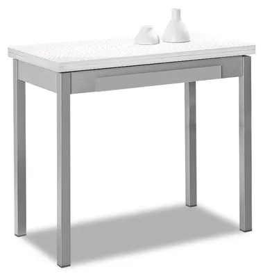 Küchentisch Buchform 90x50 cm, Metall, Kerino, laminierte Platte