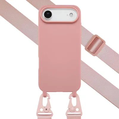 Zdjęcie produktu dla Selencia Silikonowe etui z odłączanym przewodem do Apple iPhone Air - Piaskowy róż