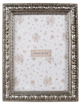 Produktbild von Clayre & Eef Bilderrahmen 13x18 cm Silberfarbig Kunststoff