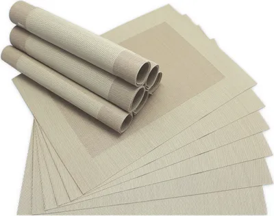 Immagine prodotto di Tovagliette BORDA Set di 12 Beige come tovagliette da tavola