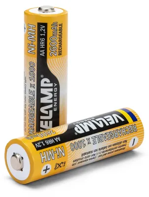 Obrázek produktu pro Velamp HR6/2BP, nabíjecí baterie Mignon, kapacita 2600 mAh, 2 kusy, oranžová barva