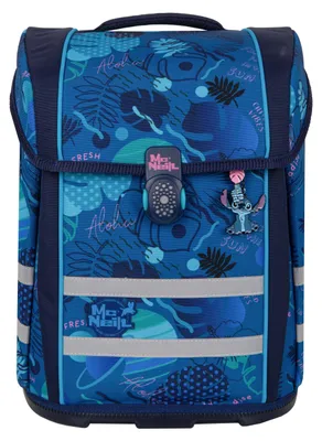 Produktbild von McNeill 9658268000, Federmäppchen, Sporttasche, Schultasche, Pencil pouch, Mädchen, Rucksack, 22 l, Fronttasche, Seitentasche, Blau, Pink