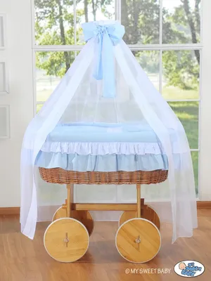 Produktbild von Babykorb mit Baldachin Deluxe - Bell Amy Blue