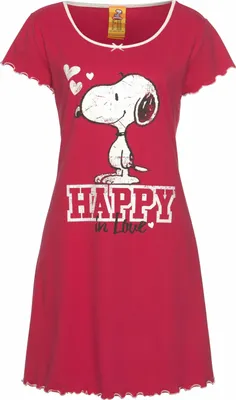 Produktbild von Peanuts Nachthemd rot Größe 40/42