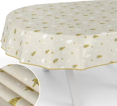 Produktbild von Tischdecke Tannenbaum Oval 280x140cm B