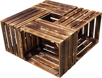 Produktbild von 4 x Obstkiste Vintage Geflammt