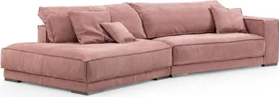 Produktbild von Rosa Big Sofa Couch xxl Stoffcouch Wohnzimmer Couchen 3-Sitzer Möbel