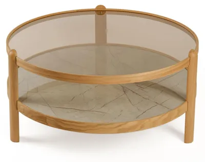 Produktbild von Skye Decor, Hochwertiger Couchtisch (3-teilig) - Saphir Eiche, 100 cm, 100% Eiche