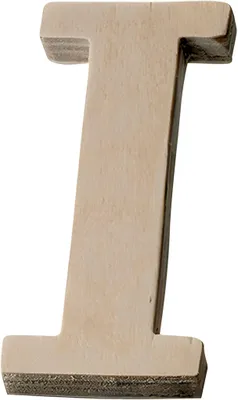 Produktbild von KNORR PRANDELL 218735652 Buchstabe groß I 8 x 37 x 01 cm Sperrholz
