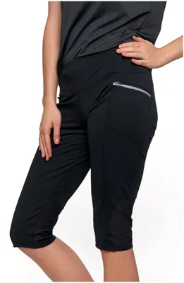 Zdjęcie produktu dla Moraj | Legginsy - rozmiar XXL - Legginsy 3/4, czarne - Legginsy z kieszeniami - Legginsy damskie