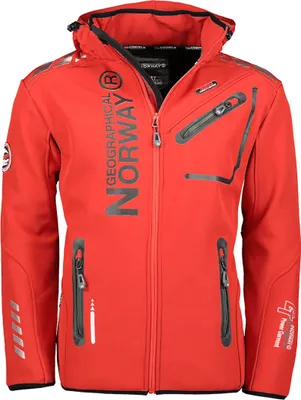 Produktbild von Geographical Norway ROYAUTE Men Softshell Jacke Herren Wasserdicht Kapuze Outdoor Windjacke Brandiing- Production