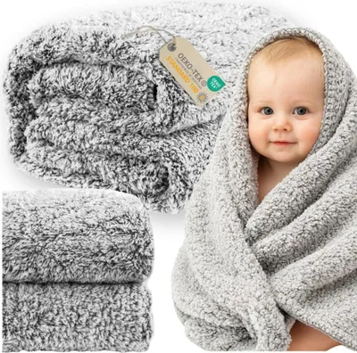Immagine prodotto di Copriletto 160×200 cm, grigio melange, 250 g/m², più lungo, pelo più spesso, MORE&DECO