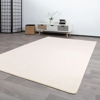 Produktbild von Steffensmeier Kurzflor Teppich Genua | Wohnzimmerteppich | Modern | Strapazierfähig | Beige, Größe: 170x240 cm