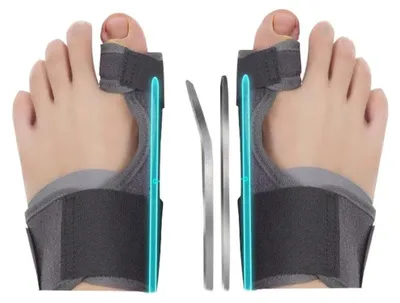 Image de Correcteur pour hallux valgus avec séparateurs d'orteils et protections