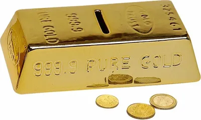Produktbild von Spardose Goldbarren Barren Golddose Sparbüchse