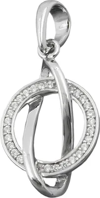 Image de Pendentif, avec zirconias, argent 925