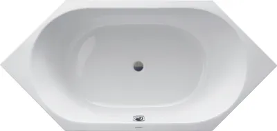 Immagine prodotto di Duravit vasca da incasso a 6 angoli D-CODE scarico centrale, bianco 190 x 90 x 42 cm
