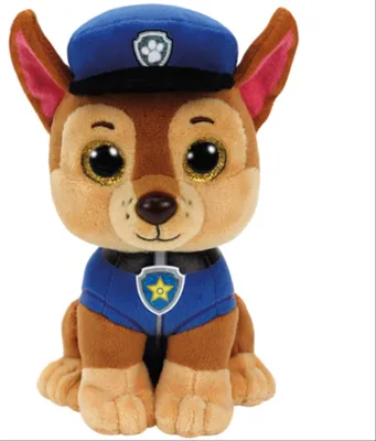 Produktbild von TY Beanie Boos Glubschi Paw Patrol Chase 15cm Hund Stofftier Plüschtier klein