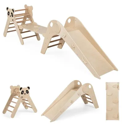 Obrázek produktu pro Dřevěná Montessori lezecká sada s motivem pandy