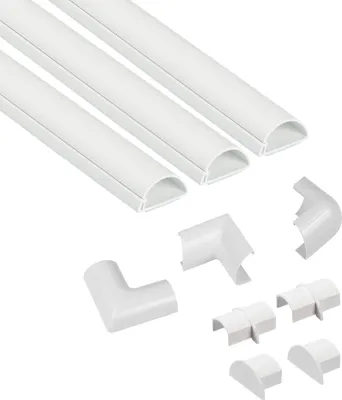 Produktbild von D-LINE Kabelkanal-Kit 30x15mm 3x Kabelkanal/Zubehör 1,0m