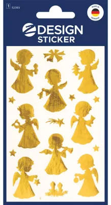 Productafbeelding van AVERY Zweckform ZDesign Kerststickers "Gouden engel"