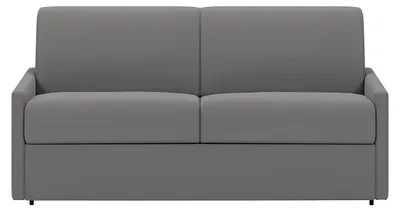 Produktbild von Schlafsofa 3-Sitzer - Liegefläche: 140 cm - Matratzenhöhe: 22 cm mit Memory Schaum - Stoff - Hellgrau - CALIFE