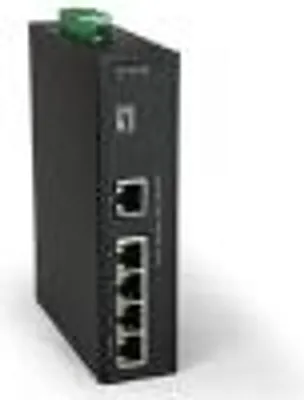 Immagine prodotto di LevelOne IFS-0501 - Switch - 5 x 10/100 - Montaggio su tavolo, su guida DIN, a parete - CC (IFS-0501)