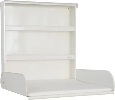 Produktbild von Klappbarer Wandwickeltisch aus Stahl weiß inklusive Wickelauflage byBo 10206