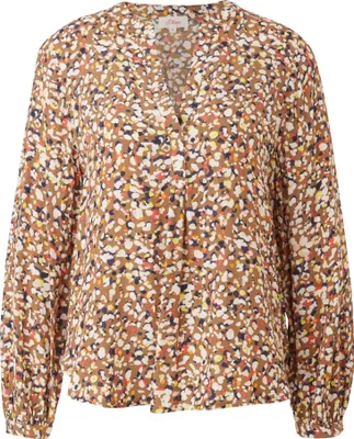 Produktbild von S. Oliver Bluse langarm khaki aop 38